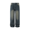 RT No. 12250 WASHED BLUE STRAIGHT DENIM JEANS