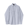 RT No. 9372 GRAY STRIPE BUTTON-UP SHIRT