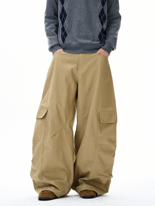 RT No. 31017 CARGO BAGGY MACHETE STRAIGHT PANTS