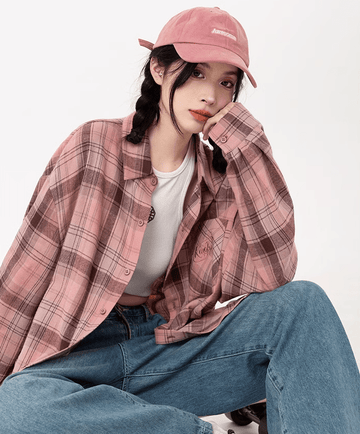 RTK (W) No. 3246 PINK PLAID SHIRT