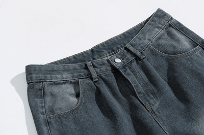 RT No. 11076 WASHED BLUE STRAIGHT DENIM JEANS