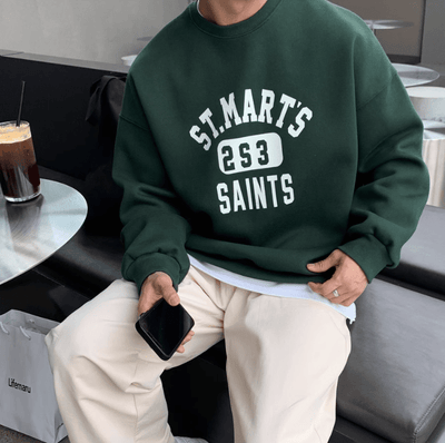RT No. 11318 GREEN LETTERED SWEATER