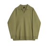 RT No. 11521 GREEN V-NECK POLO SWEATER