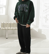 RT No. 11065 NYC EMBROIDERED LETTERED PULLOVER HOODIE