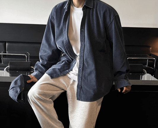 RT No. 12524 CORDUROY BUTTON-UP SHIRT