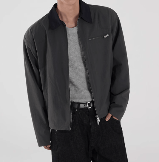 RT No. 12528 WORKWEAR GRAY ZIP JACKET