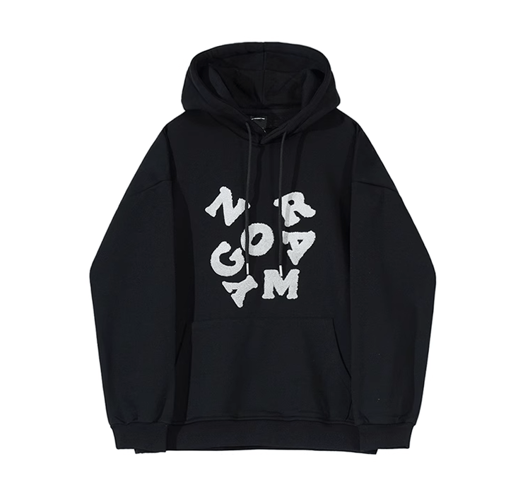 RT No. 9744 EMBROIDERED PULLOVER HOODIE