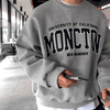 RT No. 11036 GRAY PULLOVER LETTERED CREWNECK SWEATER