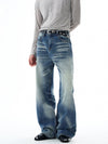 RT No. 32827 WHISKER WASH STRAIGHT DENIM JEANS