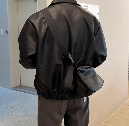 RT No. 11166 BLACK LEATHER JACKET