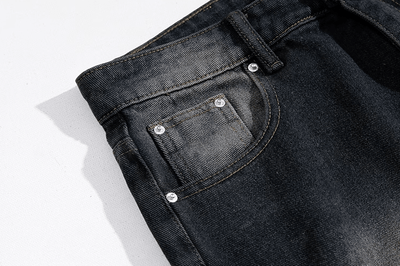 RT No. 11082 WASHED BLUE STRAIGHT DENIM JEANS