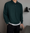 RT No. 11028 CORDUROY KNIT POLO LONGSLEEVE SWEATER