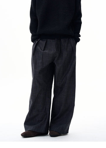 RT No. 32106 PLEATED BAGGY SUIT PANTS