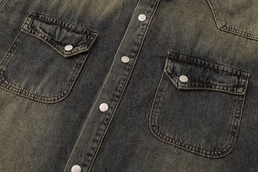 RT No. 12488 RETRO BLUE DENIM SHIRT JACKET