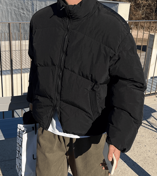 RT No. 11974 STAND COLLAR PUFFER JACKET