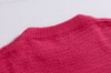 RT No. 10383 ROSE RED KNITTED PULLOVER SWEATER