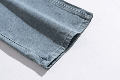 RT No. 11177 WASHED BLUE DENIM STRAIGHT JEANS