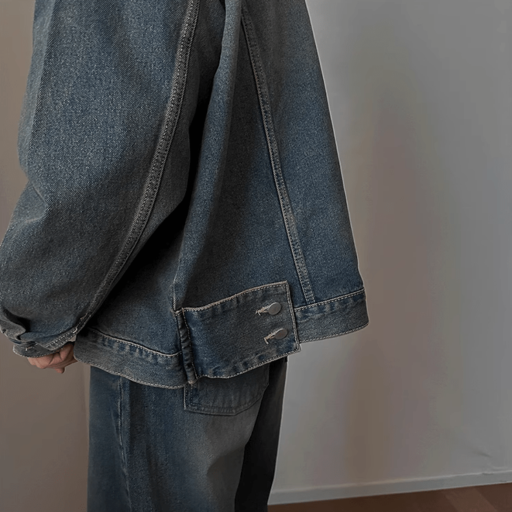 RT No. 11031 INDIGO BLUE DENIM HOODED JK & STRAIGHT PANTS