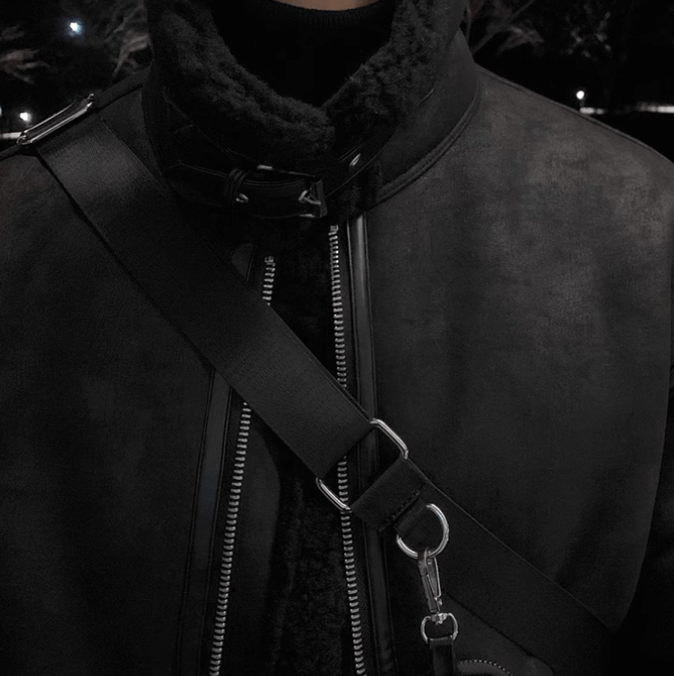 RT No. 11969 SUEDE STAND COLLAR JK