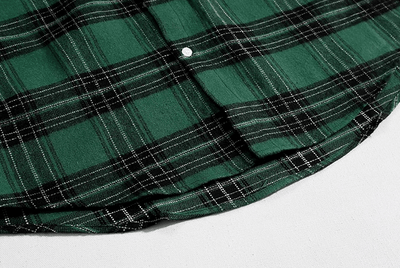 RT No. 11072 GREEN PLAID SHIRT