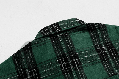 RT No. 11072 GREEN PLAID SHIRT