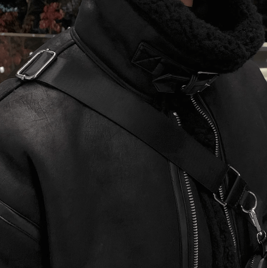 RT No. 11969 SUEDE STAND COLLAR JACKET