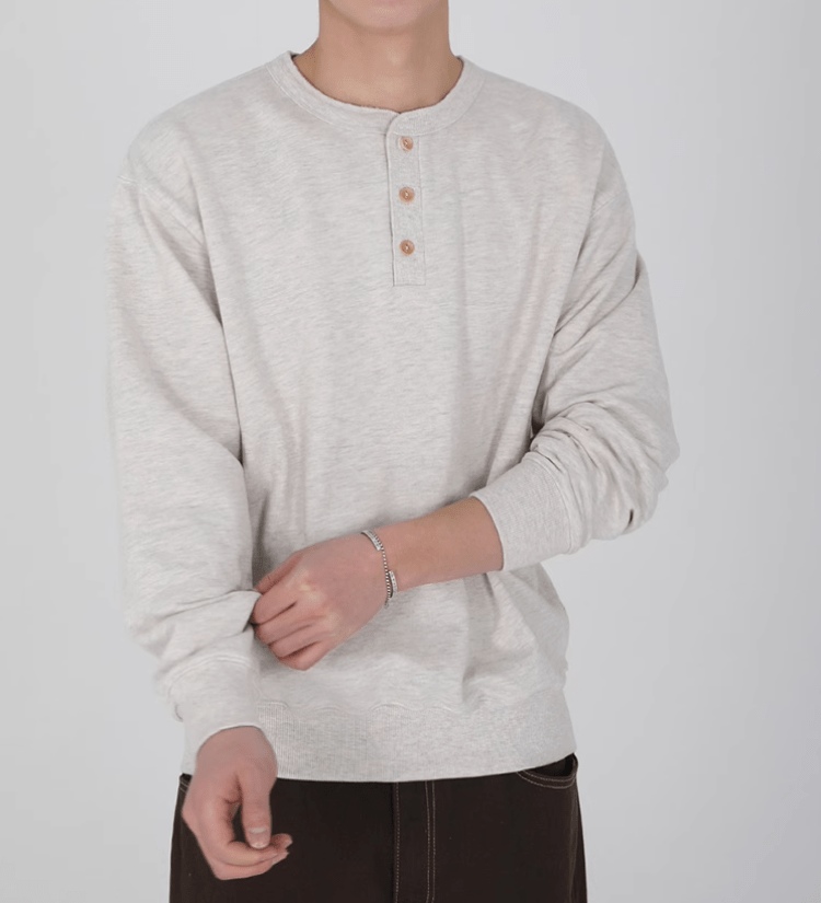 RT No. 10964 HENRY COLLAR LONGSLEEVE SWEATER