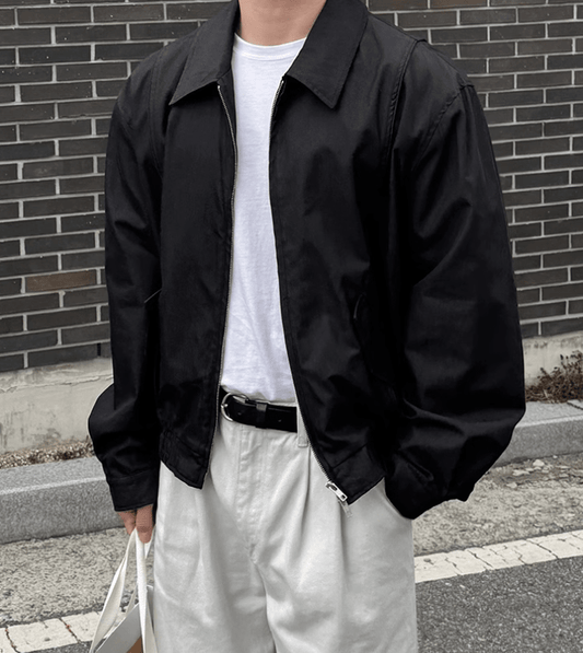 RT No. 11427 BLACK ZIP-UP JACKET