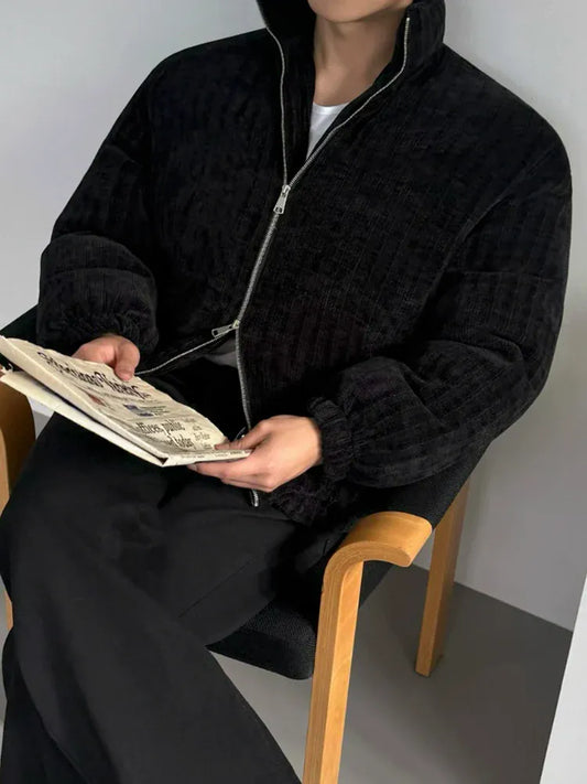 RT No. 45000 BLACK STAND COLLAR JACKET