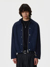 RT No. 50123 NAVY BLUE VERTICAL STRIPED JACKET