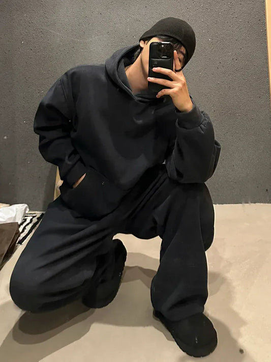 RT No. 48008 PULLOVER HOODIE & PLEATED SWEATPANTS