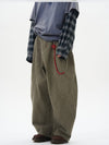 RT No. 12255 RECONSTRUCTED SCIMITAR BAGGY STRAIGHT PANTS