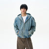 RT No. 12416 DENIM ZIP UP HOODED JK