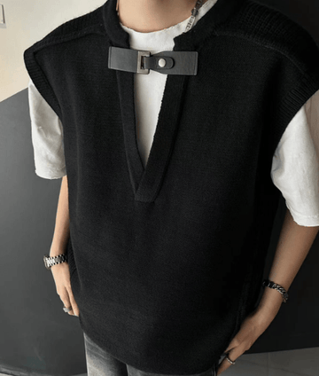 RT No. 9541 KNITTED V-NECK VEST