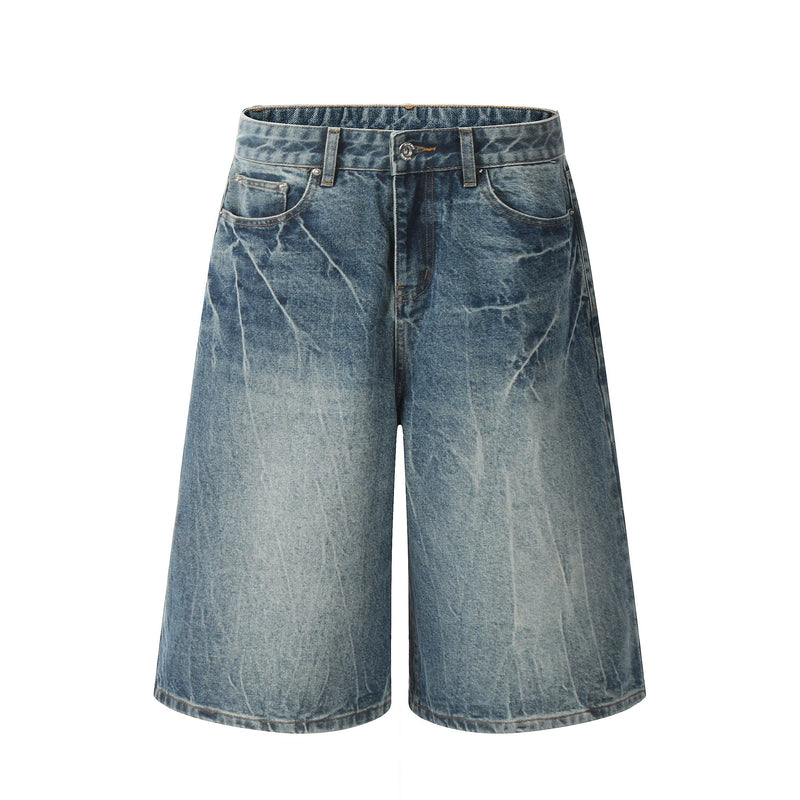 RT No. 11007 WASHED DENIM LOOSE SHORTS