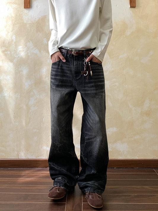RT No. 58045 WHISKER WASH DENIM JEANS