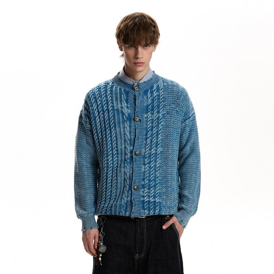 RT No. 59053 KNITWEAR TWIST BUTTON UP CARDIGAN