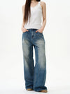 RT No. 12078 WASHED BLUE DENIM JEANS