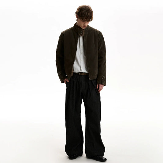 RT No. 40705 KAZE SUEDE COLLAR FUR JACKET