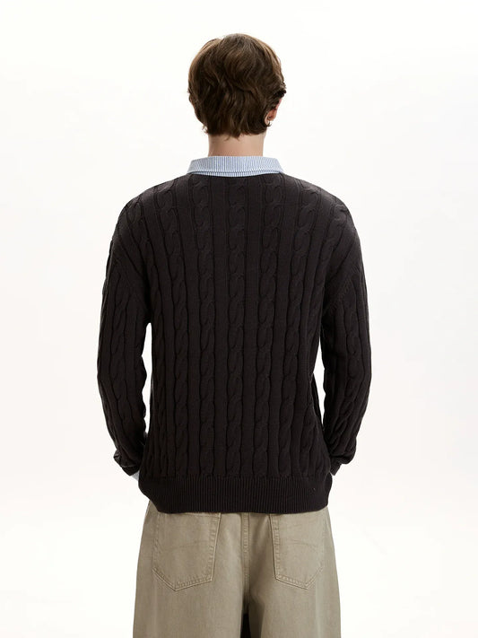 RT No. 50013 KNITWEAR TWO-PIECE SHIRT SWEATER