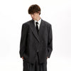 RT No. 40822 STRIPED BLAZER JACKET & PLEATED SUIT PANTS