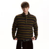 RT No. 59069 KNITWEAR STRIPED MOCK NECK SWEATER