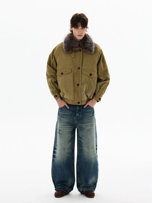 RT No. 50412 FUR COLLAR CARGO JACKET