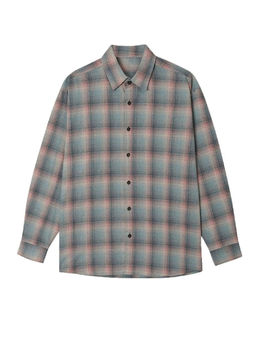 RT No. 11161 PLAID BUTTON-UP SHIRT