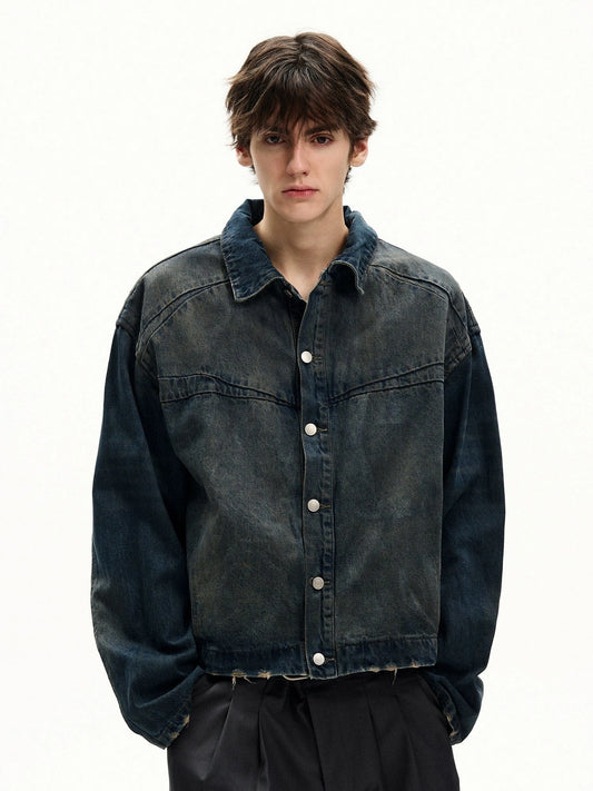 RT No. 50002 DISTRESS WASHED DENIM JACKET