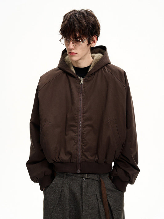 RT No. 50515 SILHOUETTE FUR ZIPPER HOODIE