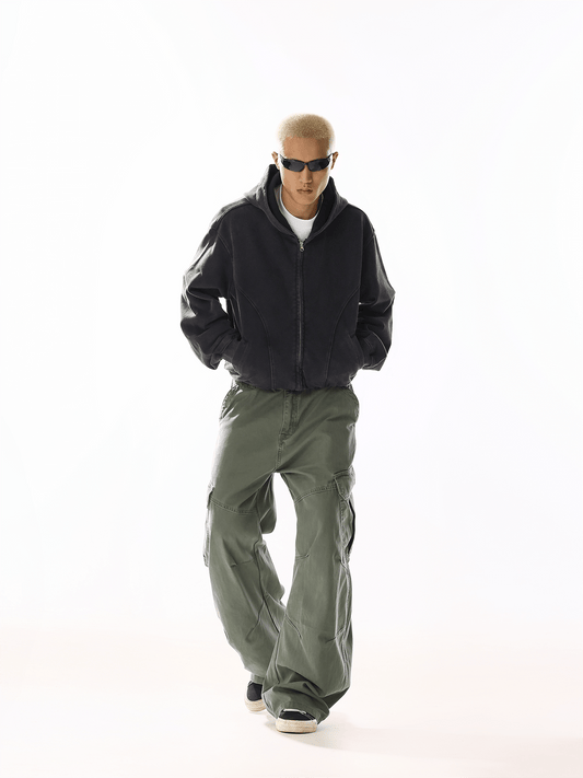 RT No. 19802 RECONSTRUCTED ARMY GREEN CARGO PANTS