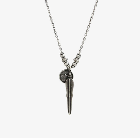 FEATHER SWORD PENDANT NECKLACE