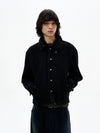 RT No. 32517 FUR COLLAR SUEDE JACKET