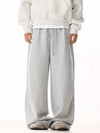 RT No. 19818 GRAY BAGGY STRAIGHT SWEATPANTS